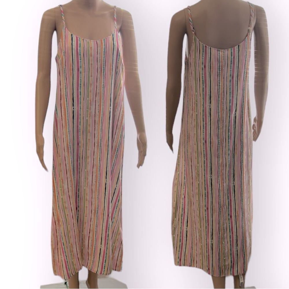 🔥NWT: (8-10) beautiful spaghetti straps multi-coloured sun dress by Thought